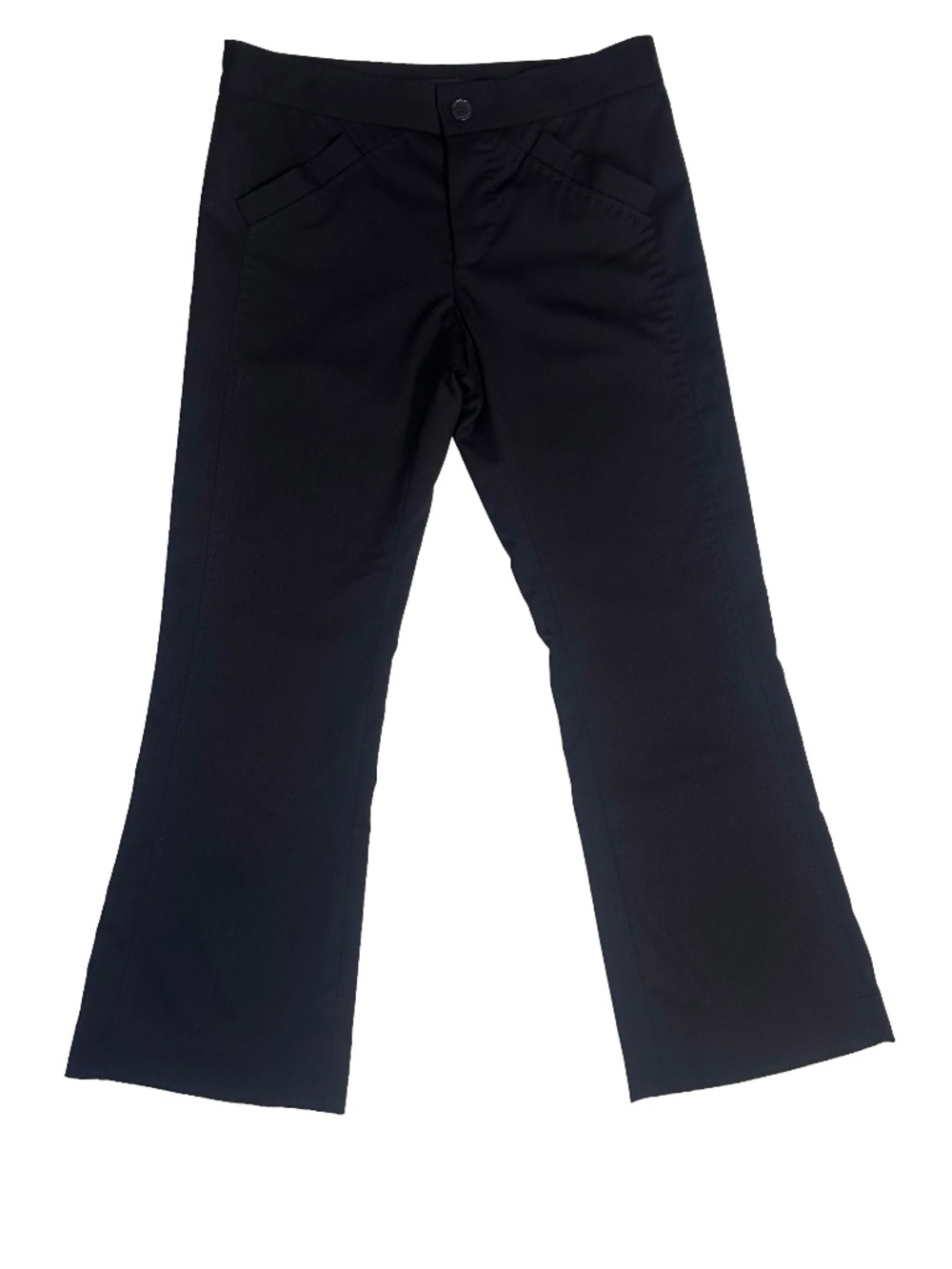 Marc Jacobs Black Bootcut Trousers Size 6 Silk Lined Designer Pants